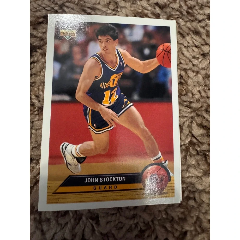 1992-93 Upper Deck Utah Jazz Card Lot – Karl Malone & John Stockton‎ – 26 Cards